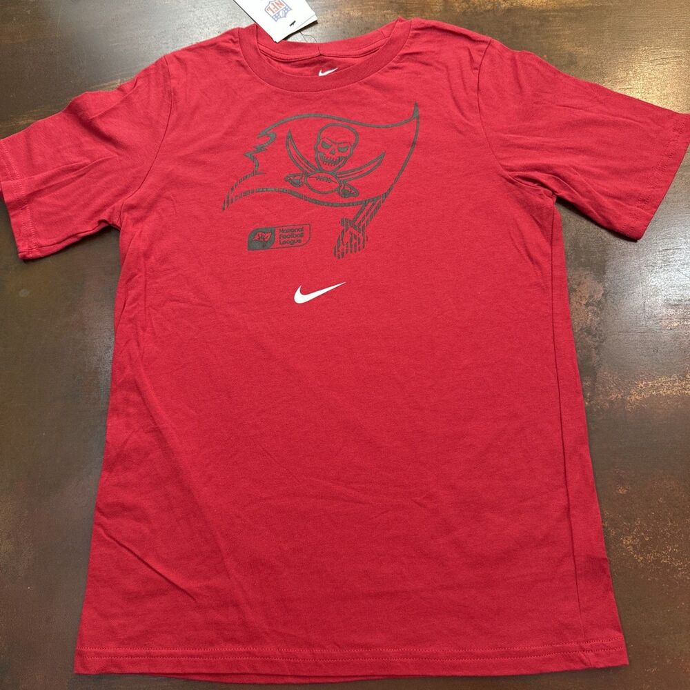 Tampa Bay Buccaneers Football Nike T-Shirt Size Youth Large 14/16 Game wear NFL